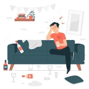 Therapy for depression from addiction