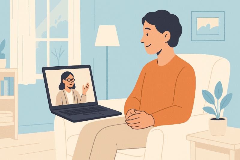 Online Counseling Illustration